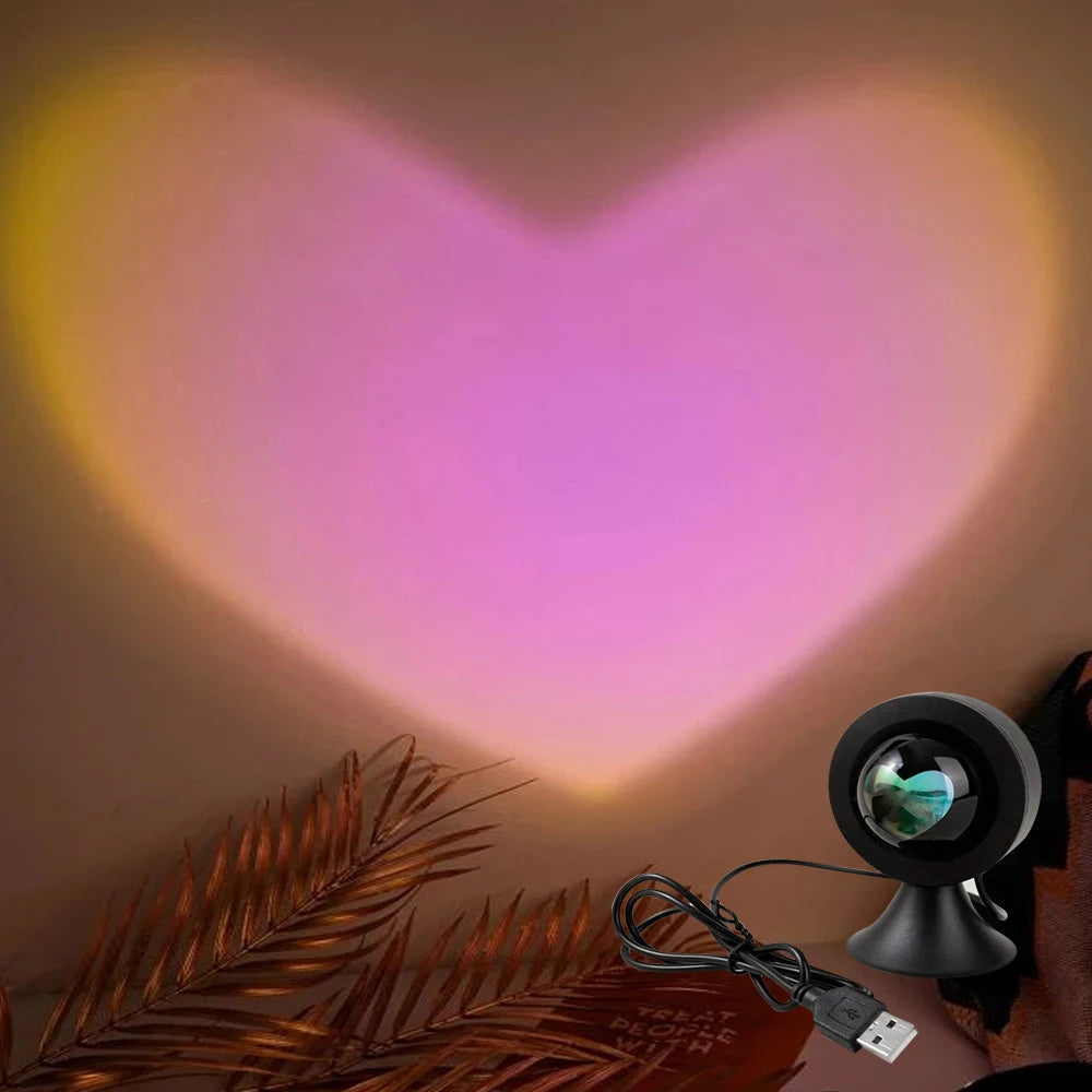 Sunset Light 'Love' Projector Desk Lamp