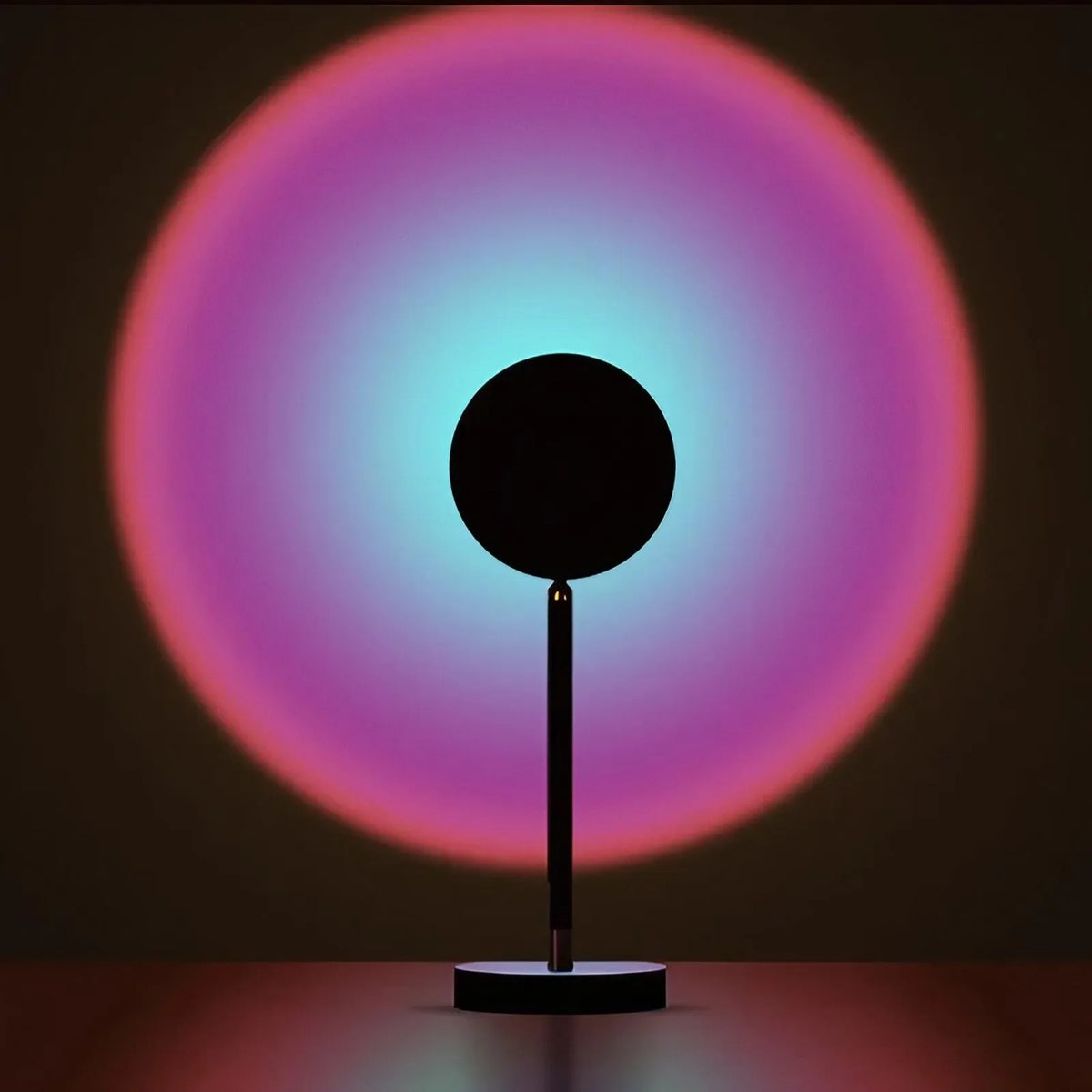 Sunset Projection Rotating Rainbow Floor Lamp