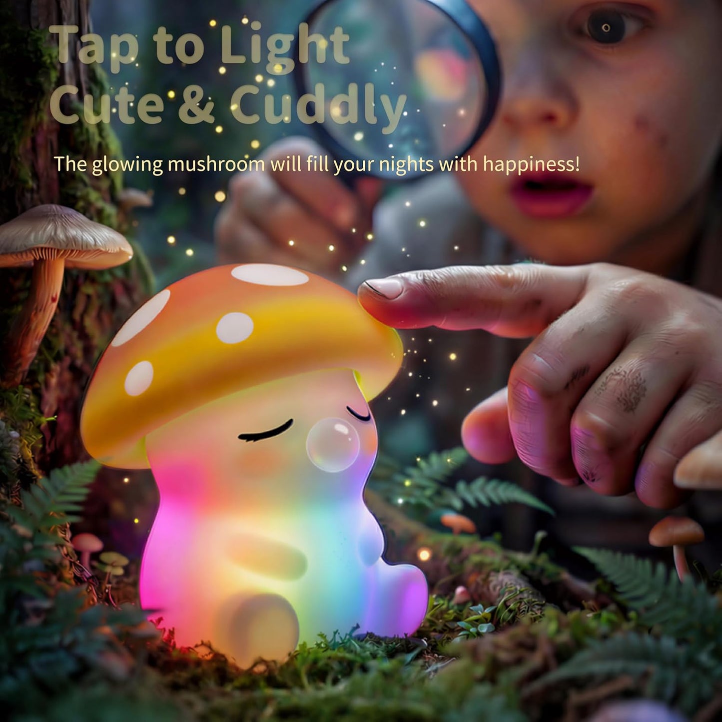 Squishy Mushroom Night Light - 20 Kawaii Characters