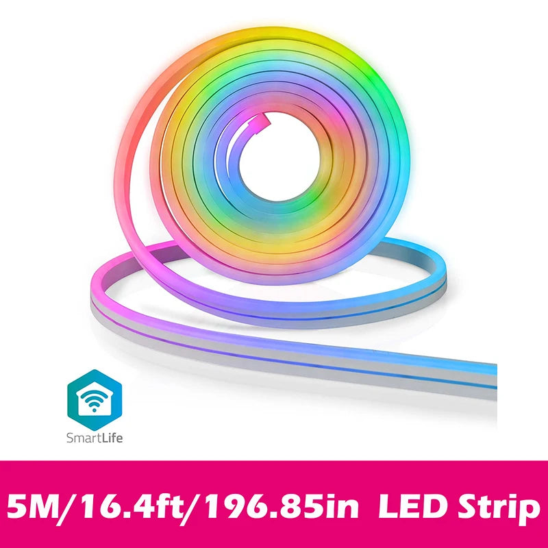 RGBIC Neon Rope Lights Tuya App Gaming Room
