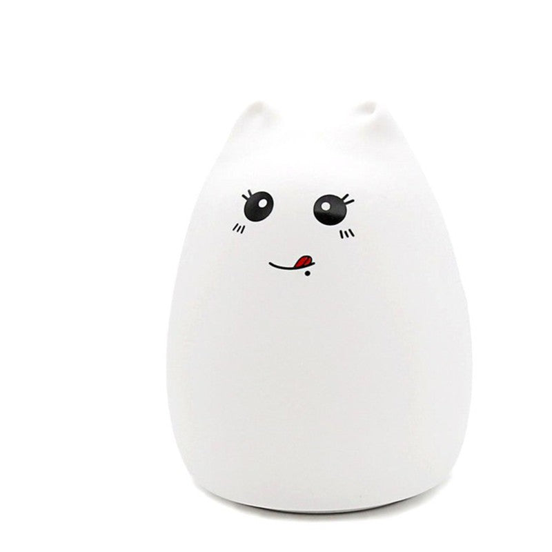 Silicone Touch Sensor LED Night Light - Cat
