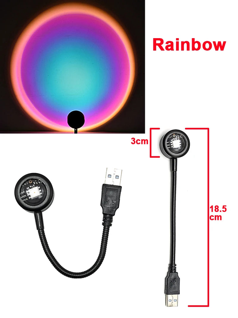USB Sunset Lamp Projector Photography Background