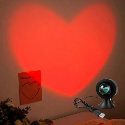 Sunset Light 'Love' Projector Desk Lamp