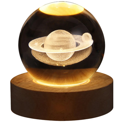 Astronomy Crystal Ball Night Light Astronaut