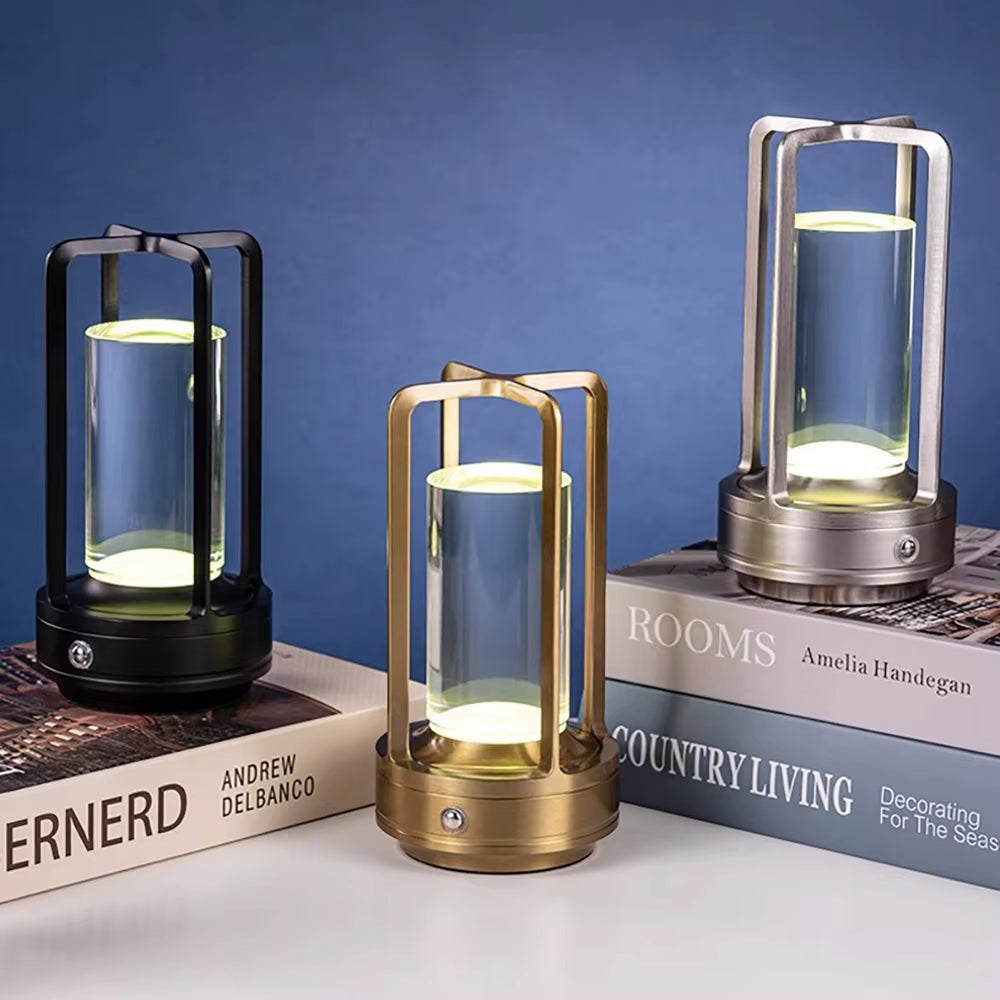 Rechargeable Crystal Lamp Bedside Touch