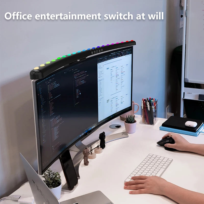 Computer Monitor Light Bar RGB Music Rhythm Gaming