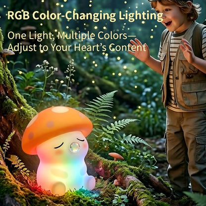 Squishy Mushroom Night Light - 20 Kawaii Characters