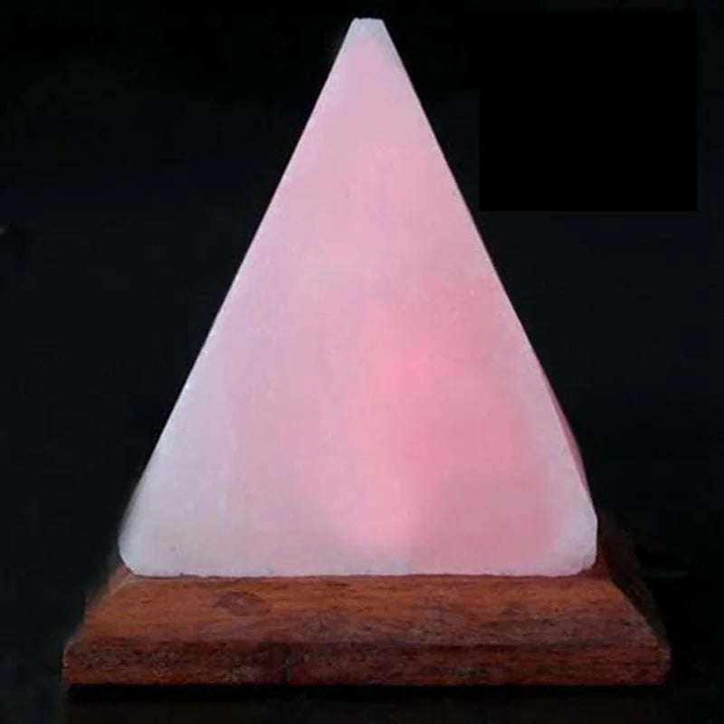Himalayan Crystal Salt Lamp - USB Pyramid LED