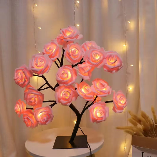LED Rose Flower Tree Table Lamp