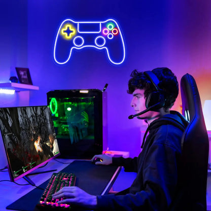 Gamer Neon Sign - Game Controller LED Neon Light