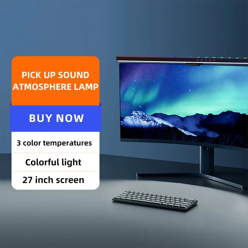 Computer Monitor Light Bar RGB Music Rhythm Gaming