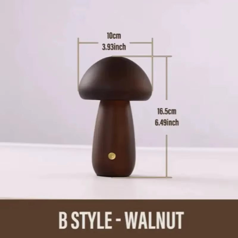 Mushroom Table Lamp Rechargeable Touch