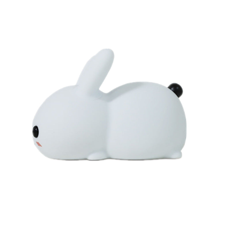 Colorful Rabbit Silicone Night Light - Jade Rabbit