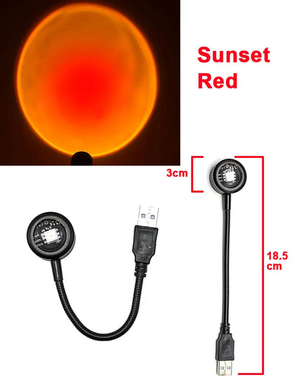 USB Sunset Lamp Projector Photography Background