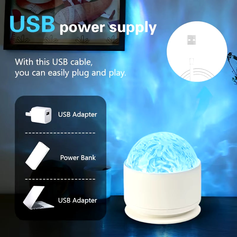 Northern Aurora Water Ripple Projector Lamp