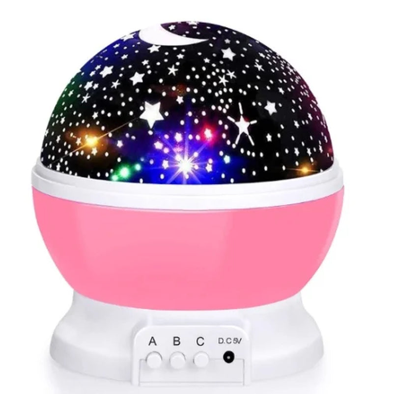 Rotating Nursery Starry Sky Table Projector