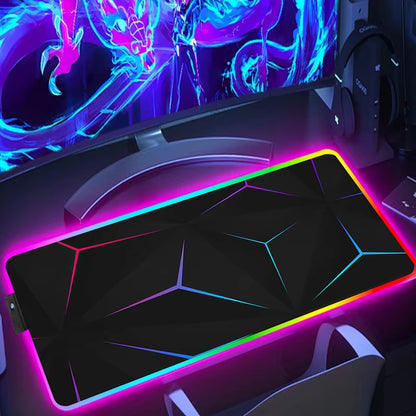 RGB Extended Hexagon Gaming Mouse Pad Desk Mat