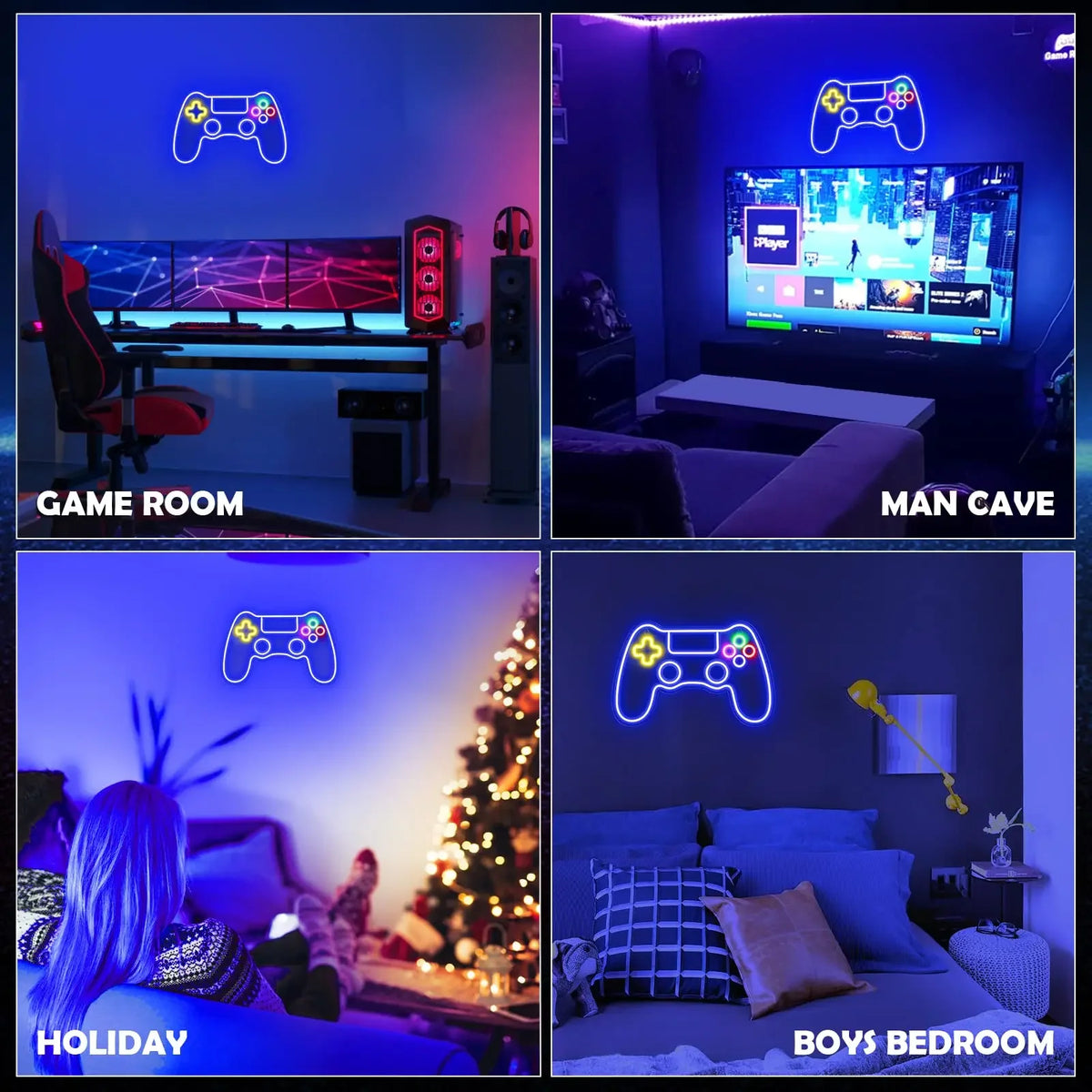 Gamer Neon Sign - Game Controller LED Neon Light