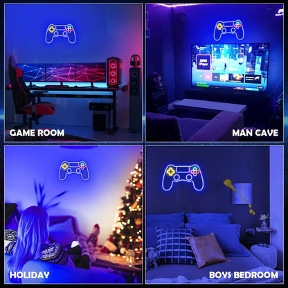 Gamer Neon Sign - Game Controller LED Neon Light