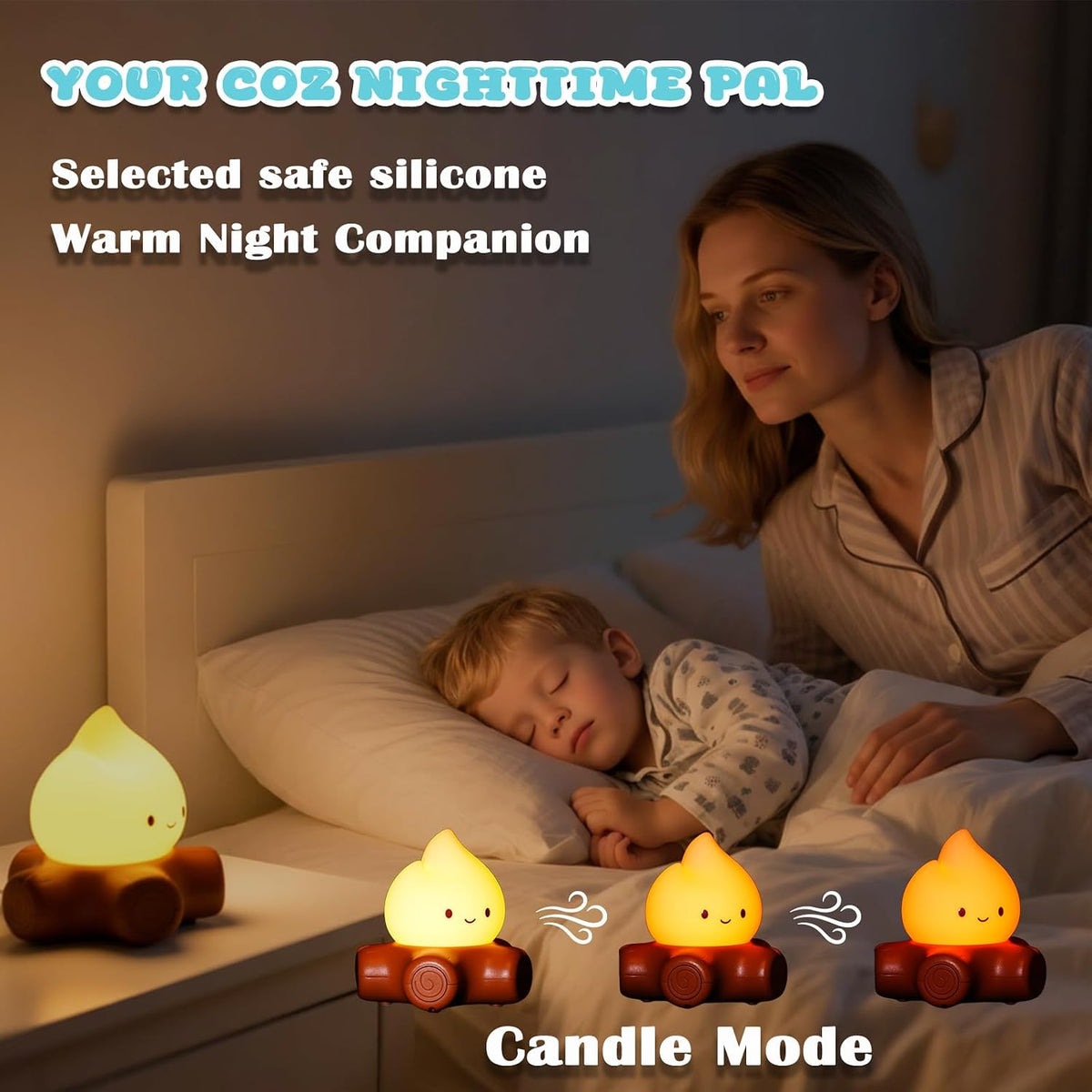 Pocket Campfire Lamp with 5 White Noise Sounds