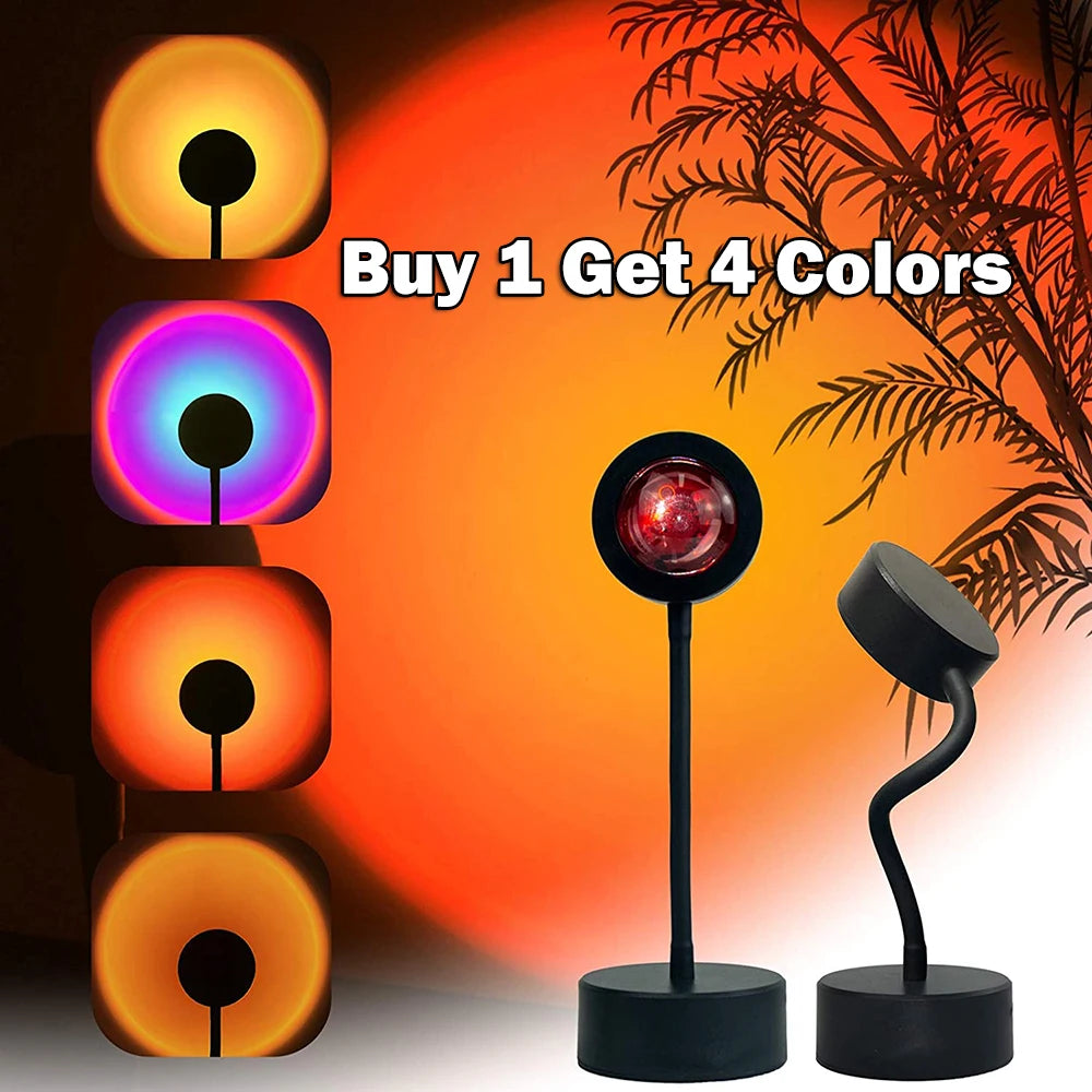 USB Sunset Lamp Projector Photography Background