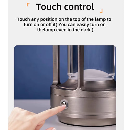 Rechargeable Crystal Lamp Bedside Touch