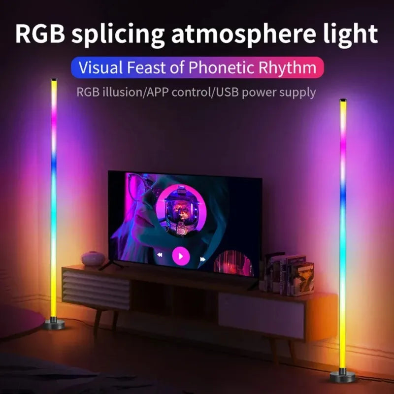 Smart LED Floor Lamp RGB Corner Lighting Gaming