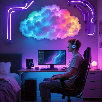 DIY 3D Thunder Cloud LED Decor Light Kit