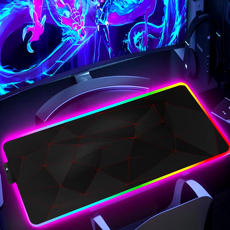 RGB Extended Hexagon Gaming Mouse Pad Desk Mat