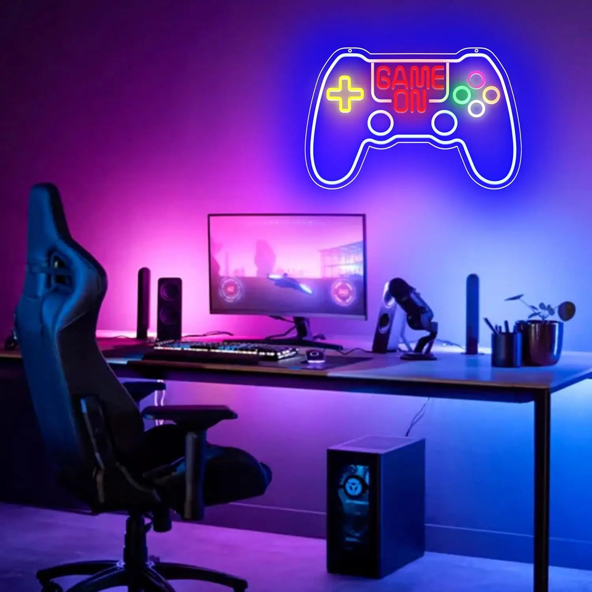 Gamer Neon Sign - Game Controller LED Neon Light