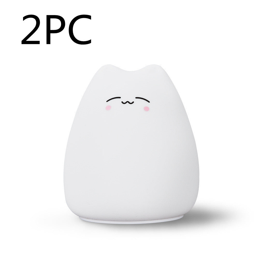 Silicone Touch Sensor LED Night Light - Cat