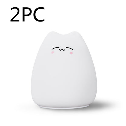 Silicone Touch Sensor LED Night Light - Cat