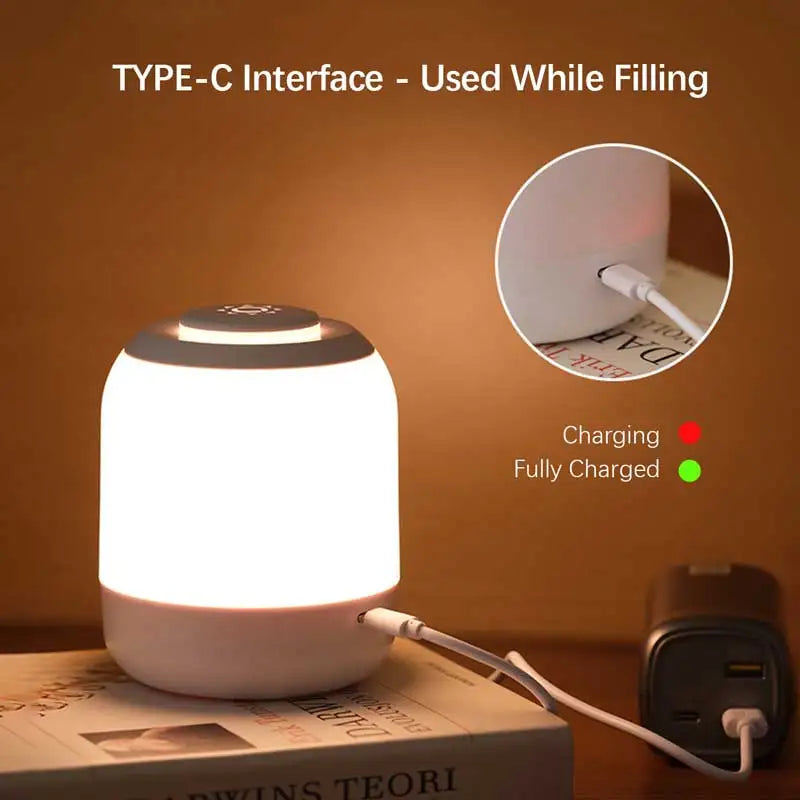 Kawaii Touch Bedside Night Lamp for Kids