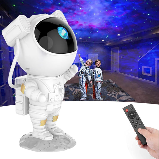 Little Astronaut Star Projector - 8 Nebula Modes, Remote & Timer