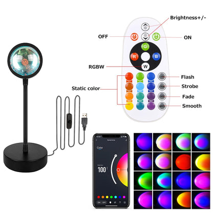 Tuya Smart Sunset Projector Lamp Rainbow