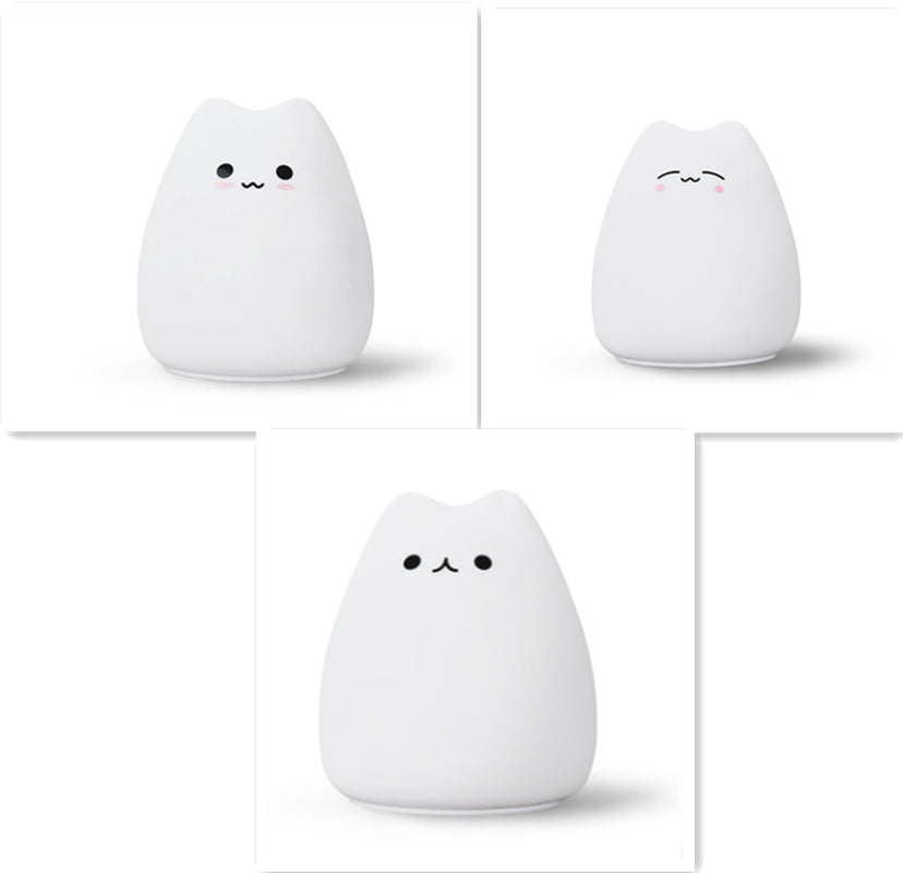 Silicone Touch Sensor LED Night Light - Cat