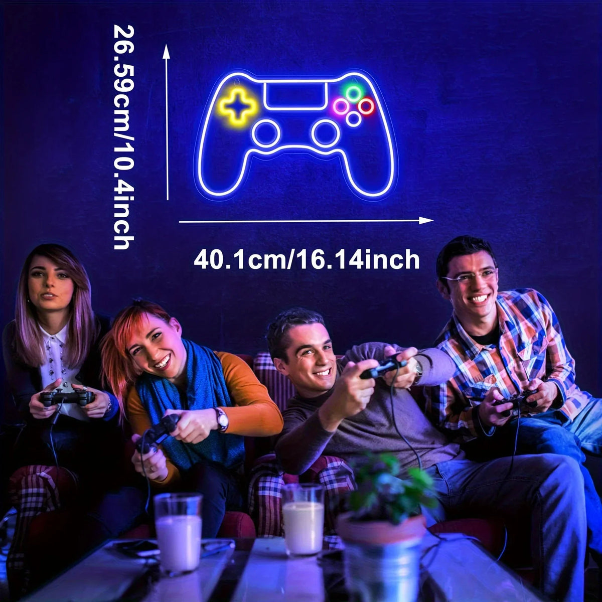 Gamer Neon Sign - Game Controller LED Neon Light