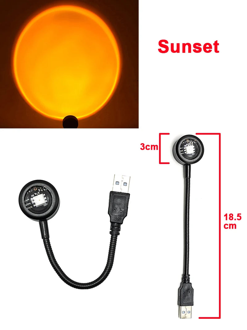 USB Sunset Lamp Projector Photography Background