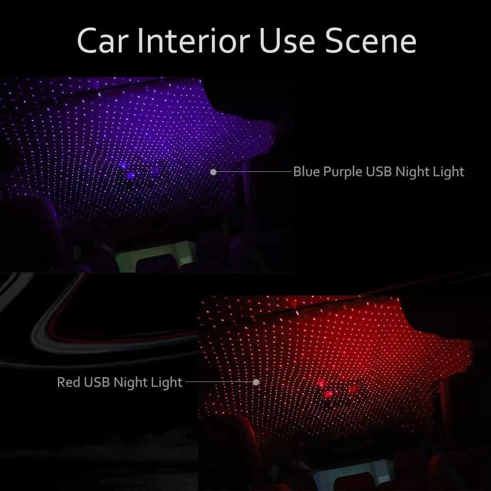 Galaxy Star Projector Night Light USB 5V