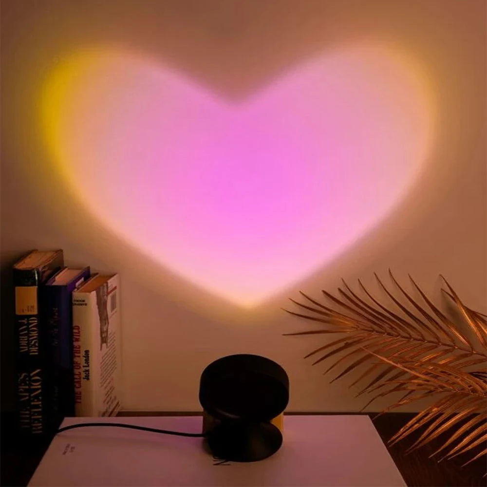 Sunset Light 'Love' Projector Desk Lamp