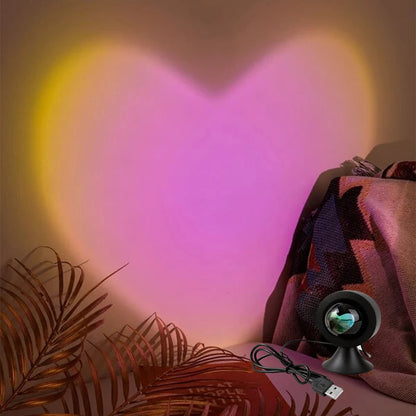 Sunset Light 'Love' Projector Desk Lamp