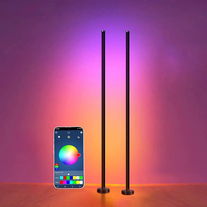 Smart LED Floor Lamp RGB Corner Lighting Gaming