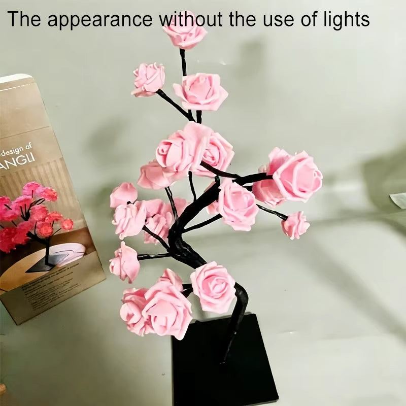 LED Rose Flower Tree Table Lamp