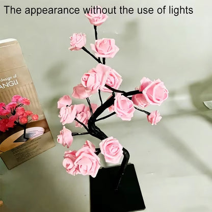 LED Rose Flower Tree Table Lamp