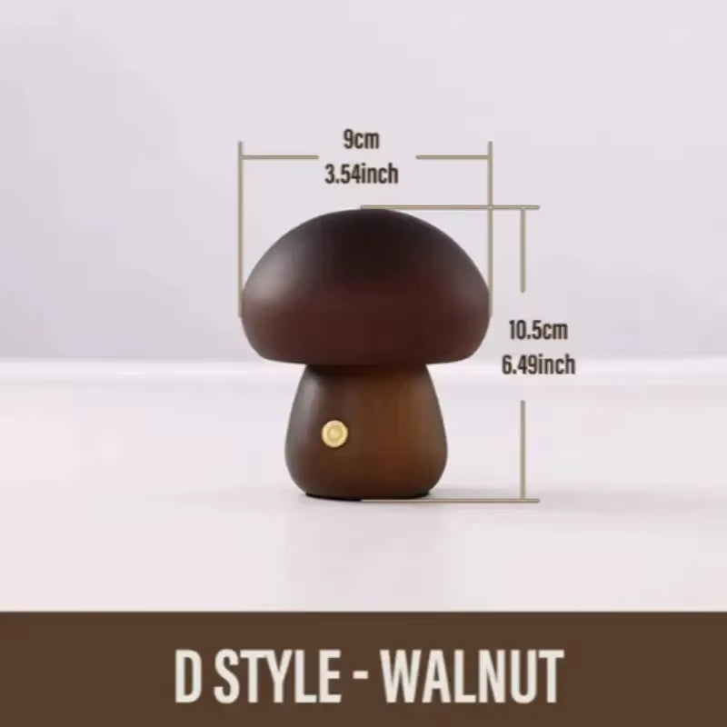 Mushroom Table Lamp Rechargeable Touch