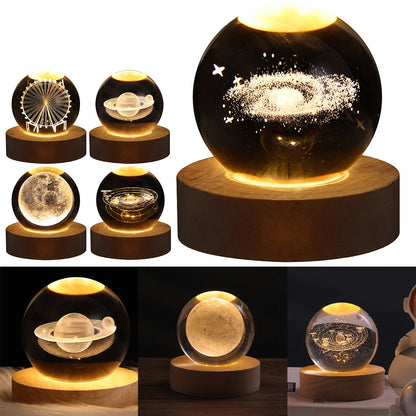 Astronomy Crystal Ball Night Light Astronaut