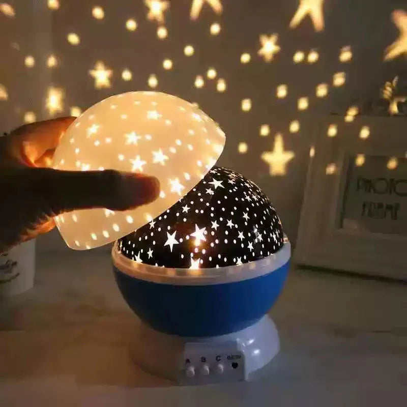 Rotating Nursery Starry Sky Table Projector