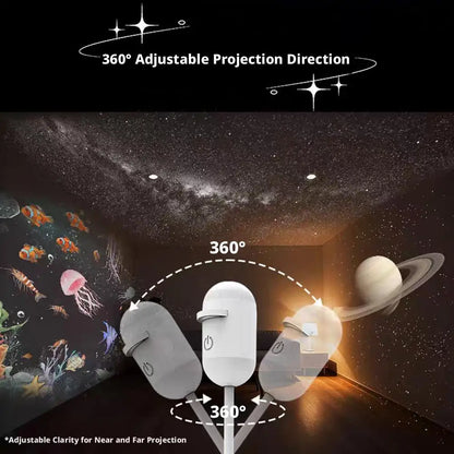 Galaxy Star Projector 2-In-1 360 Rotation