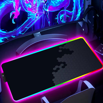 RGB Extended Hexagon Gaming Mouse Pad Desk Mat