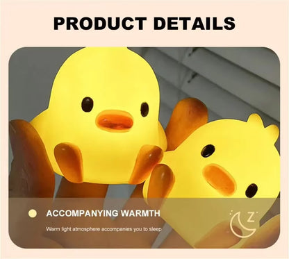Duck Night Light - Cute Cartoon Animal Lamp